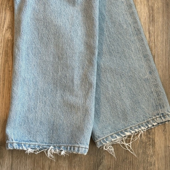 AGOLDE Riley High Rise Straight Crop Destroyed Jeans Size 29 - Picture 10 of 15